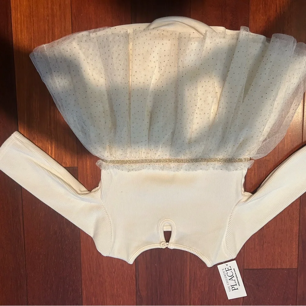 ✅ NWT The Children's Place Daisy Glitter Tutu Dress - 6-9M - Picture 5 of 8